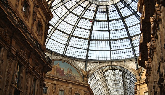 Gallery in Milan Center Inside